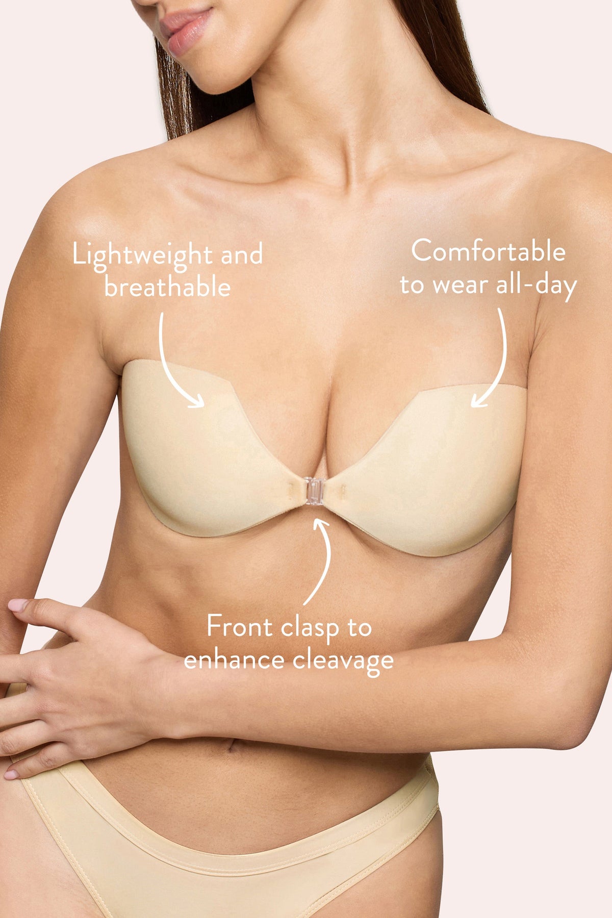 Demi Sticky Bra | Boomba Sand Demi Sticky Bra - Club L 