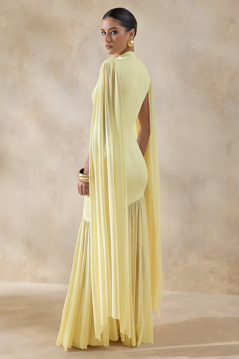 ECM_HR_CL137213121---Chantelle-_-Lemon-High-Neck-Maxi-Dress-With-Drop-Waist-And-Cape-Sleeves4.jpg