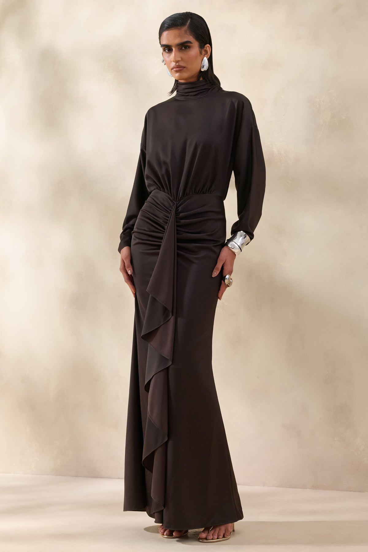 ECM_HR_CL137287022----Perla-_-Dark-Brown-High-Neck-Maxi-Dress-With-Gathered-Detailing-0.jpg