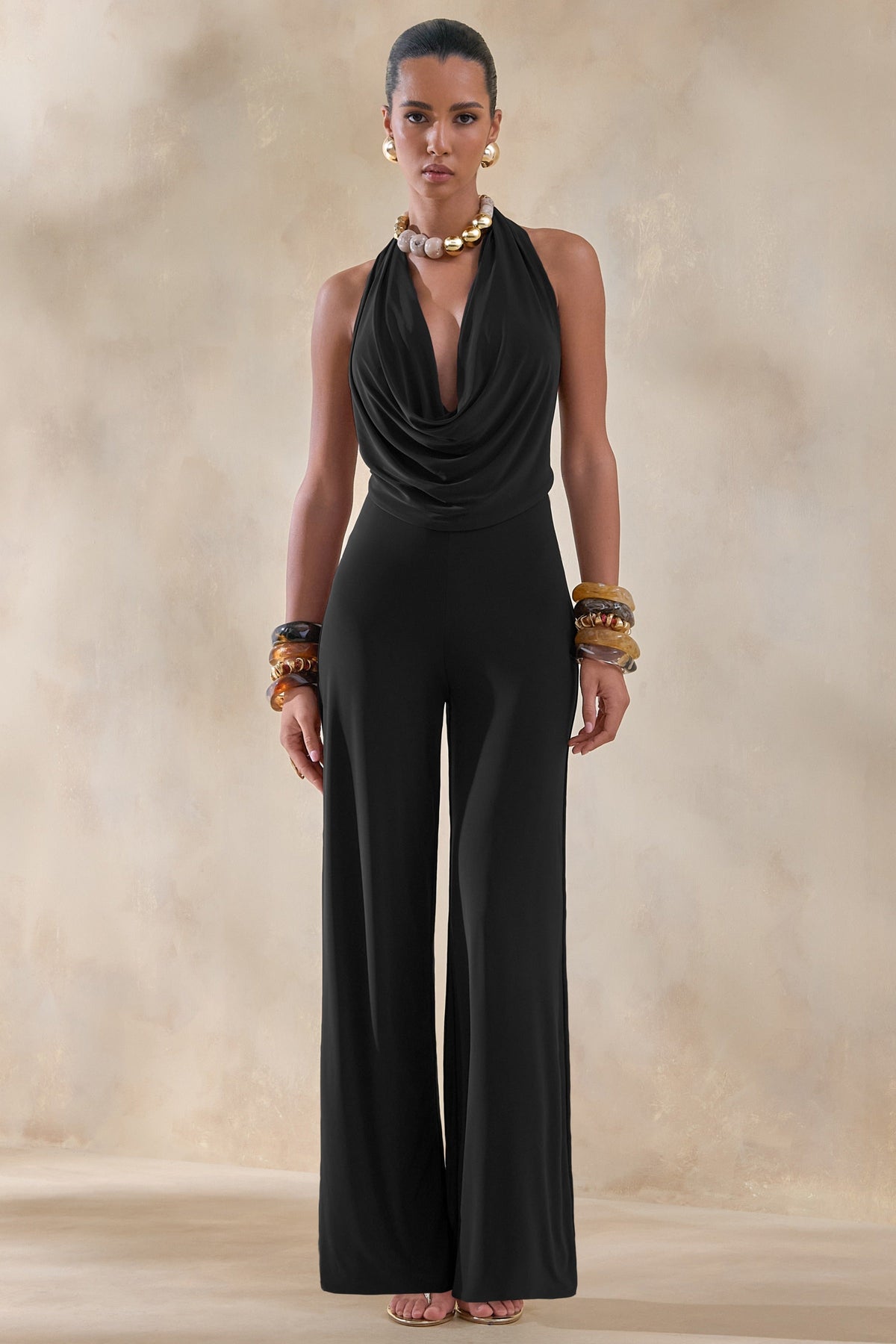 ECM_HR_CL137527001 - Clemence | Black Plunge-Neck Jumpsuit 02.jpg