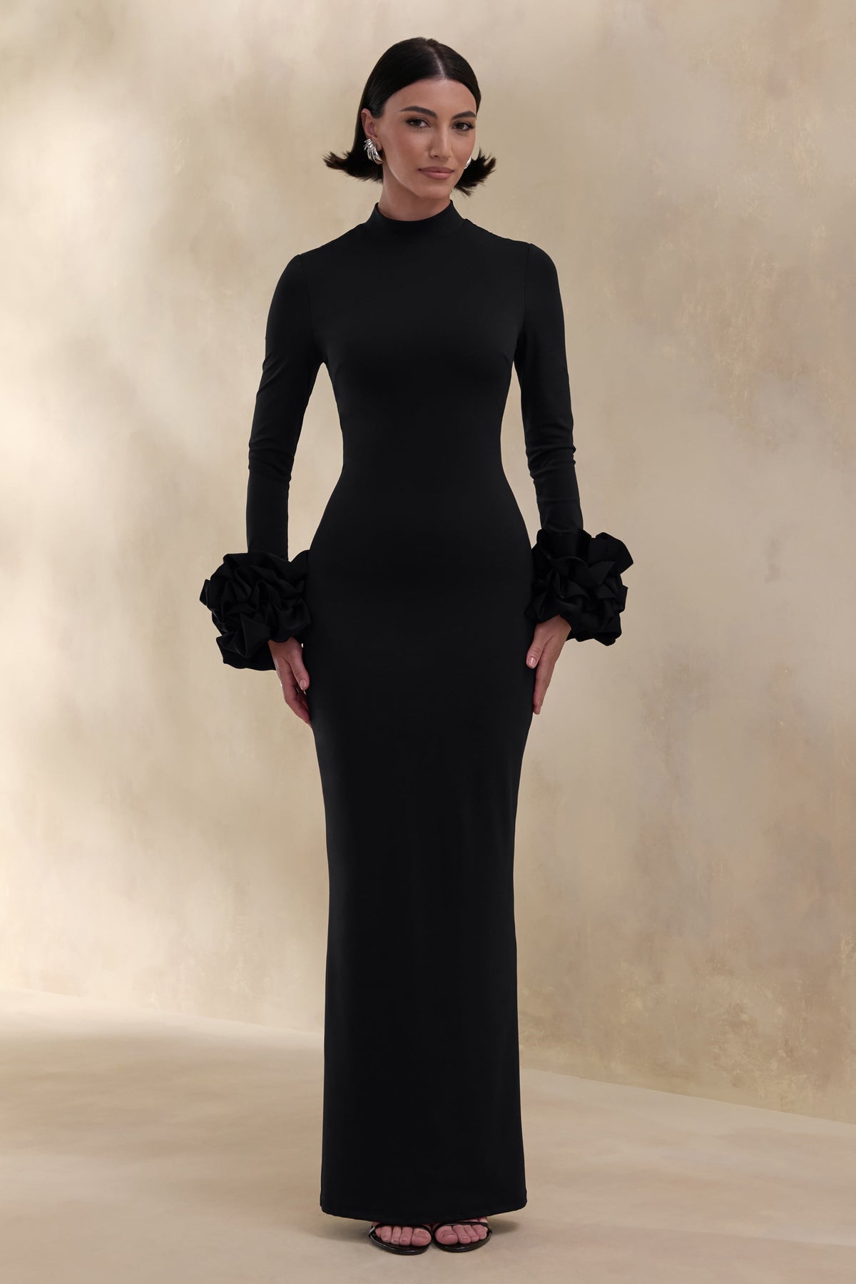 ECM_HR_CL137681001---Jaselle-_-Black-High-Neck-Maxi-Dress-With-Ruffled-Satin-Cuffs-0.jpg