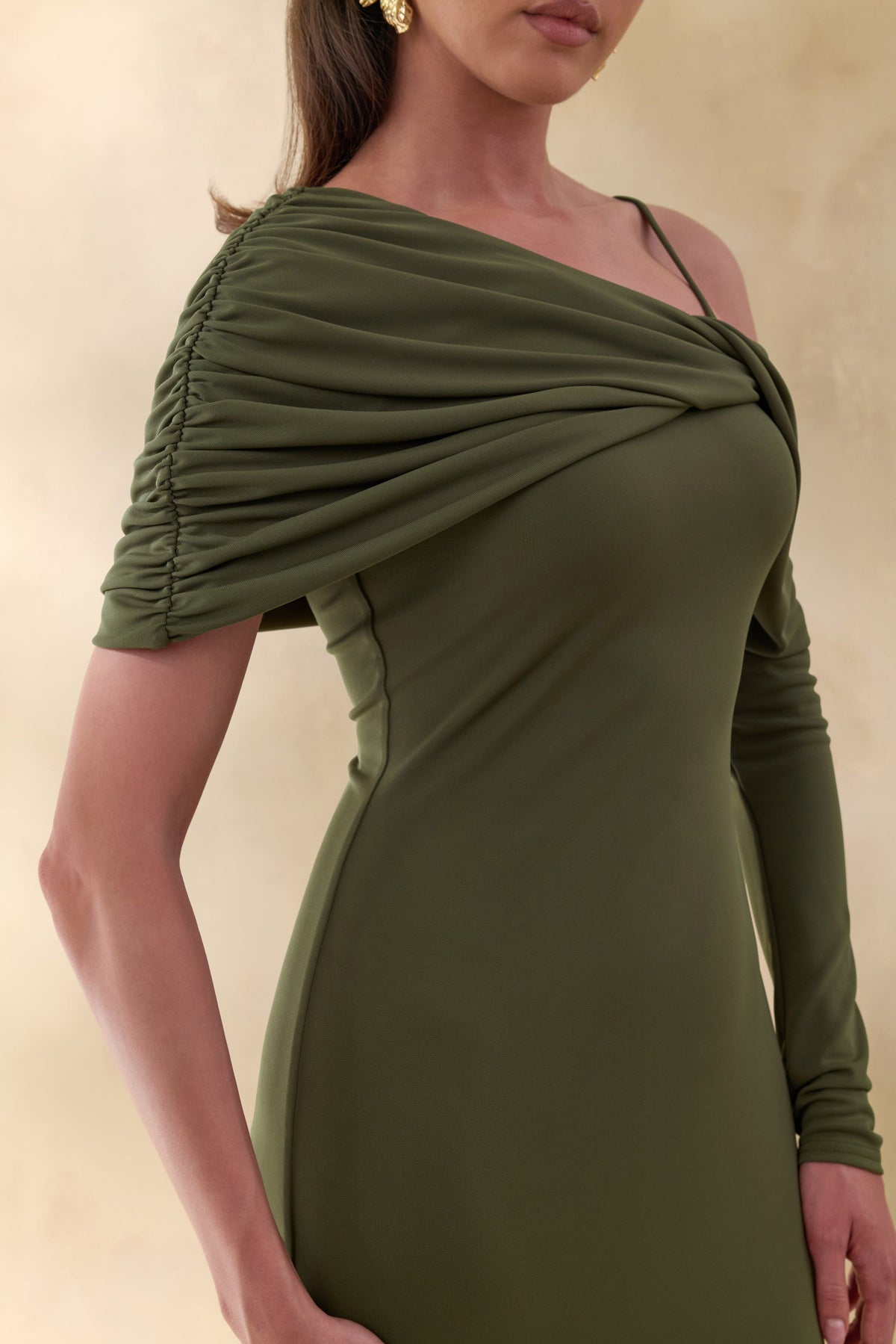 ECM_HR_CL137768031 - Silvaria | Olive Twisted Asymmetric-Neck Maxi Dress 1.jpg