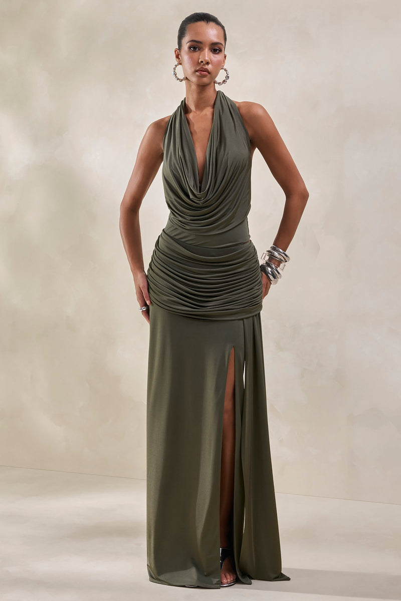 ECM_HR_CL137829035---Ariadne-_-Khaki-Draped-Maxi-Skirt-With-Split-+-CL137812035---Kavya-_-Khaki-Extreme-Plunge-Neck-Bodysuit-2.jpg