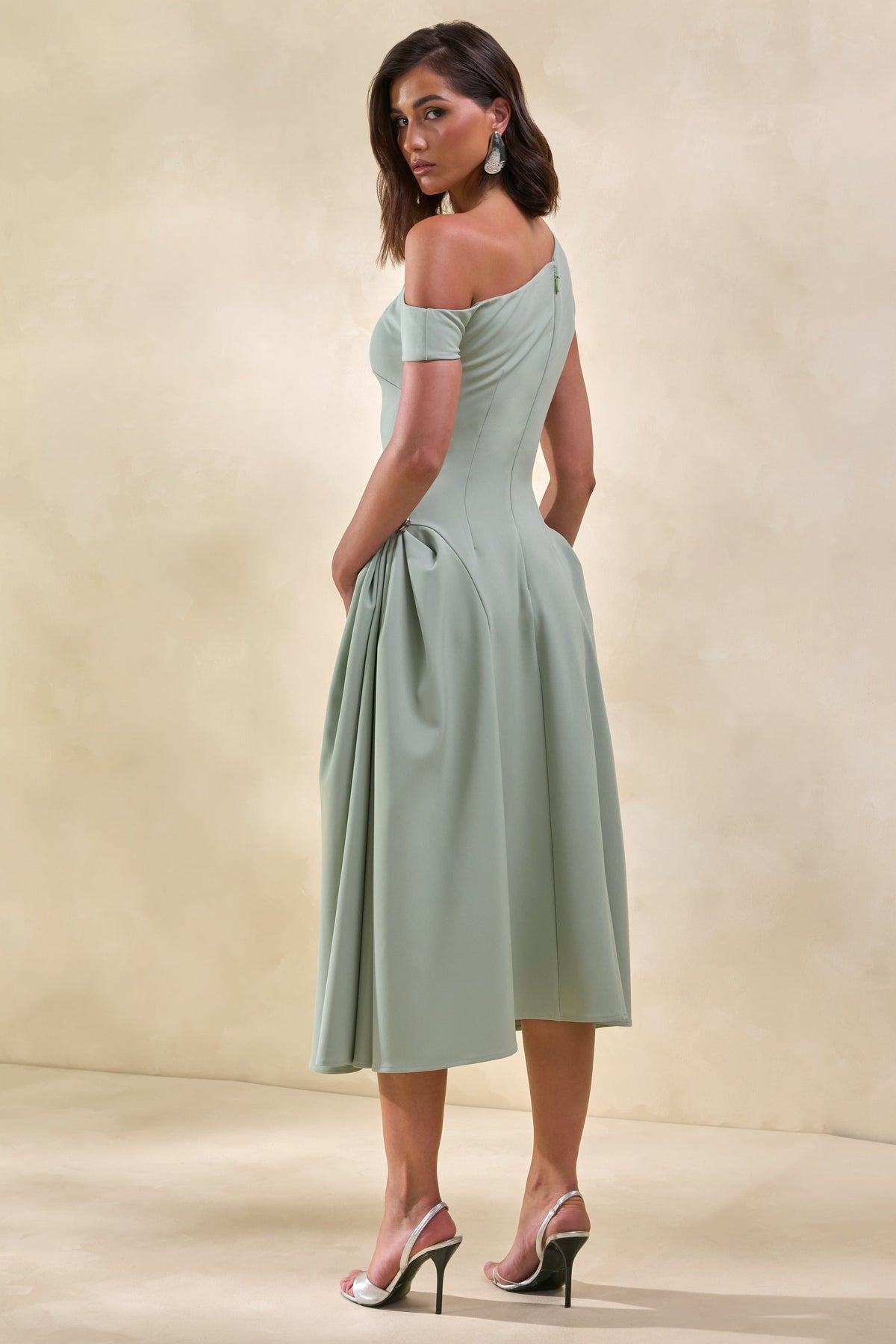 CL13786303306_ECM_HR_CL137863033_-_Celosia___Sage_Asymmetric-Neck_Midi_Dress_With_Silver-Detailing_6