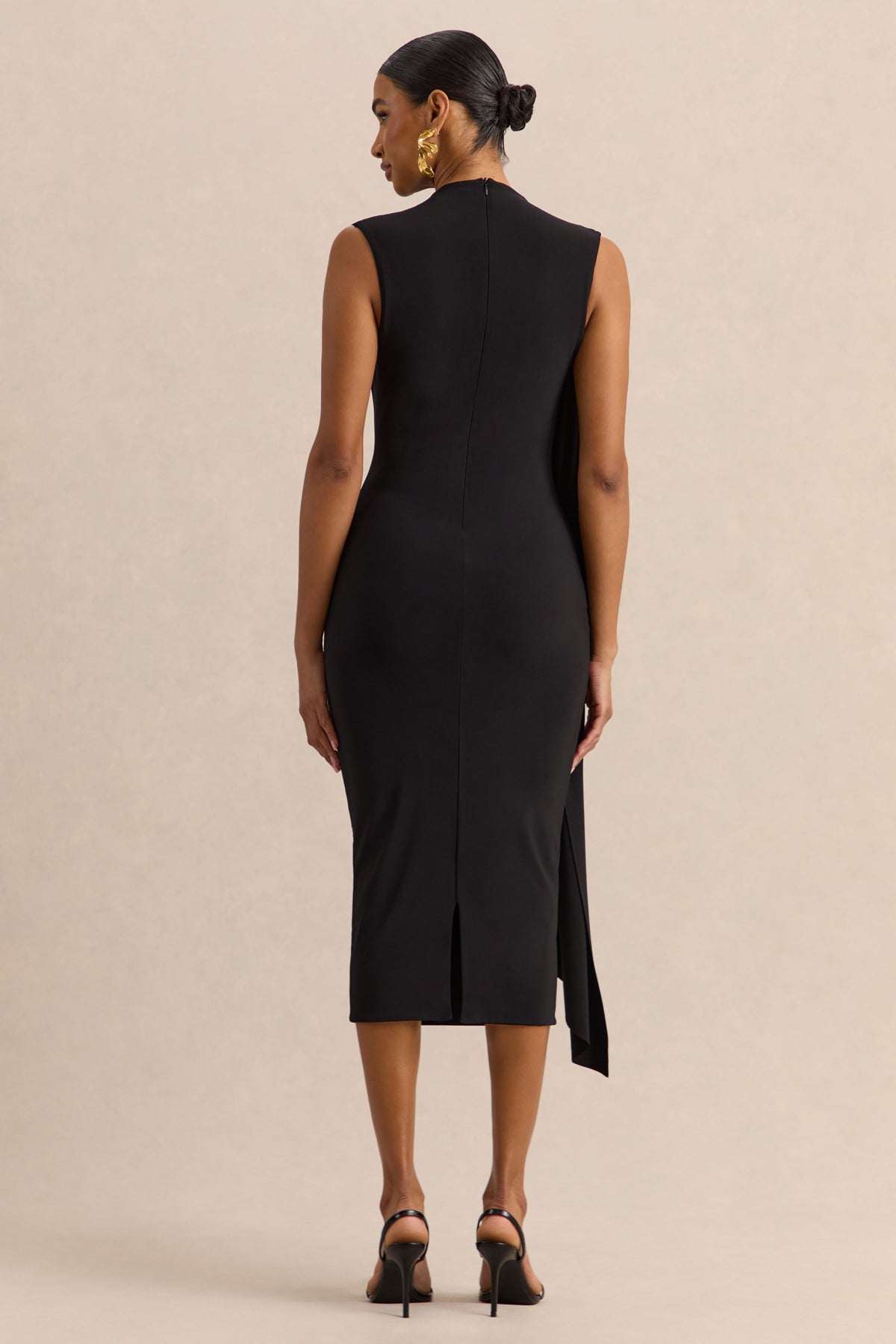 ECM_HR_CL137883001----Oleandra---Black-High-Neck-Midi-Dress-With-Draped-Detail-5.jpg