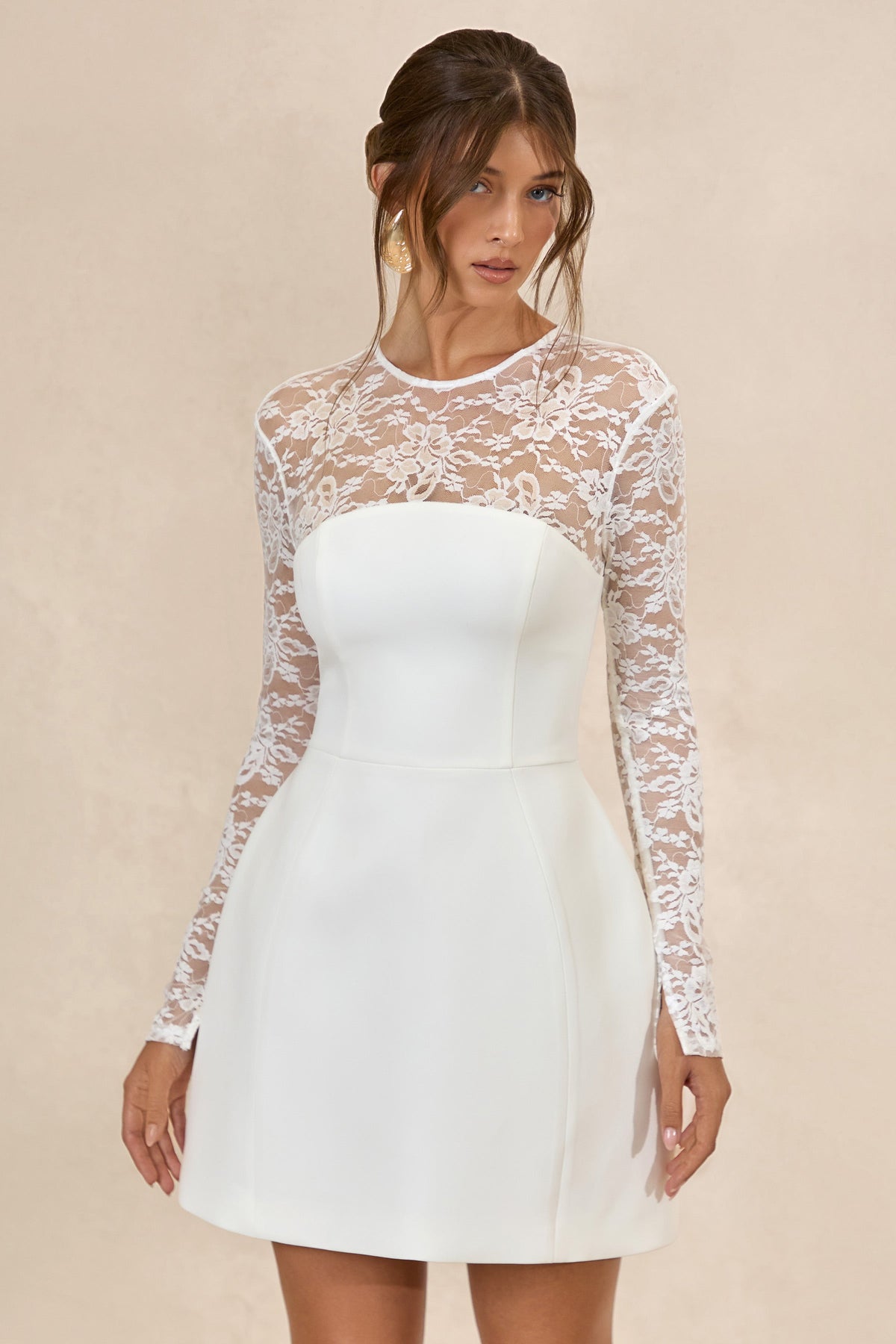 CL138041110 - Aerin _ White High-Neck Mini Dress With Long-Lace Sleeves2.jpg