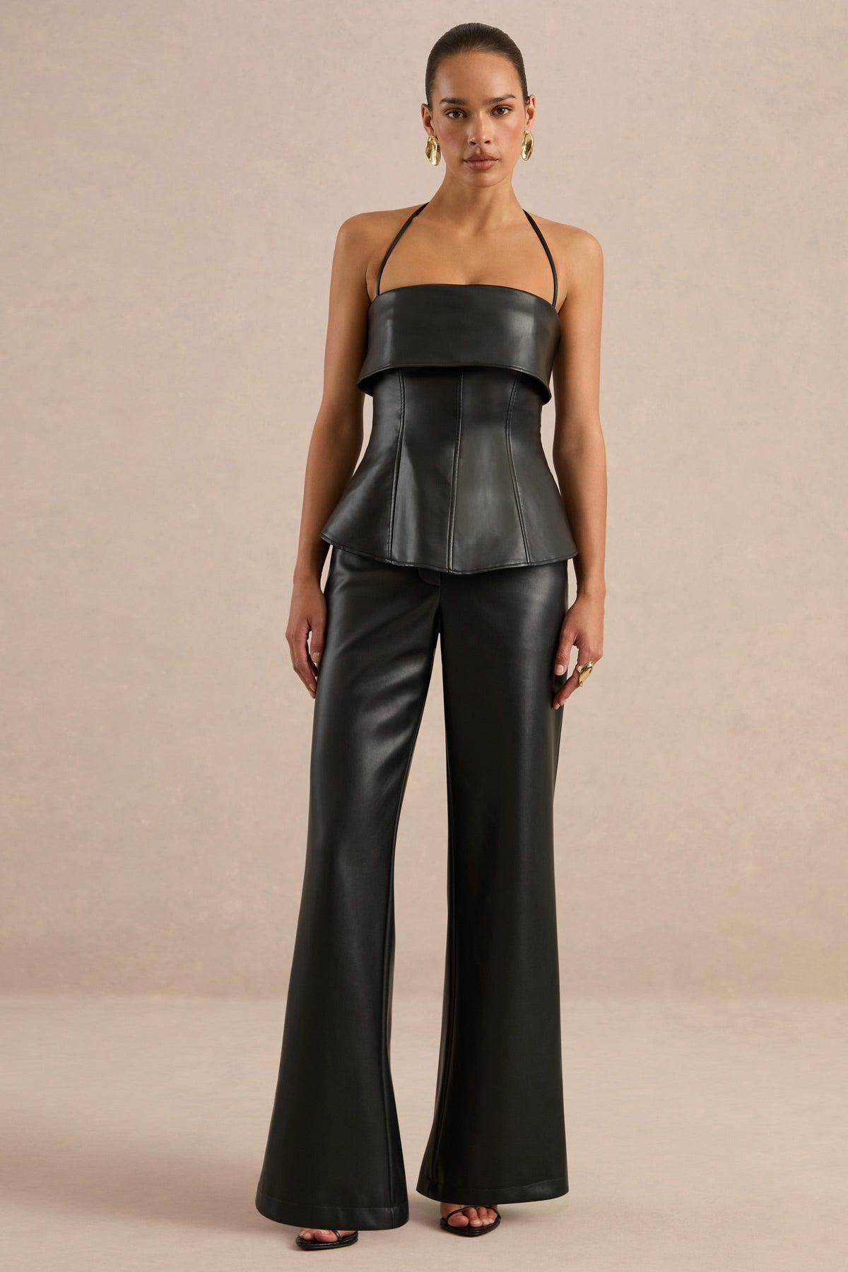 CL138271001 - Gaelina Black Straight-Leg Trousers1.jpg