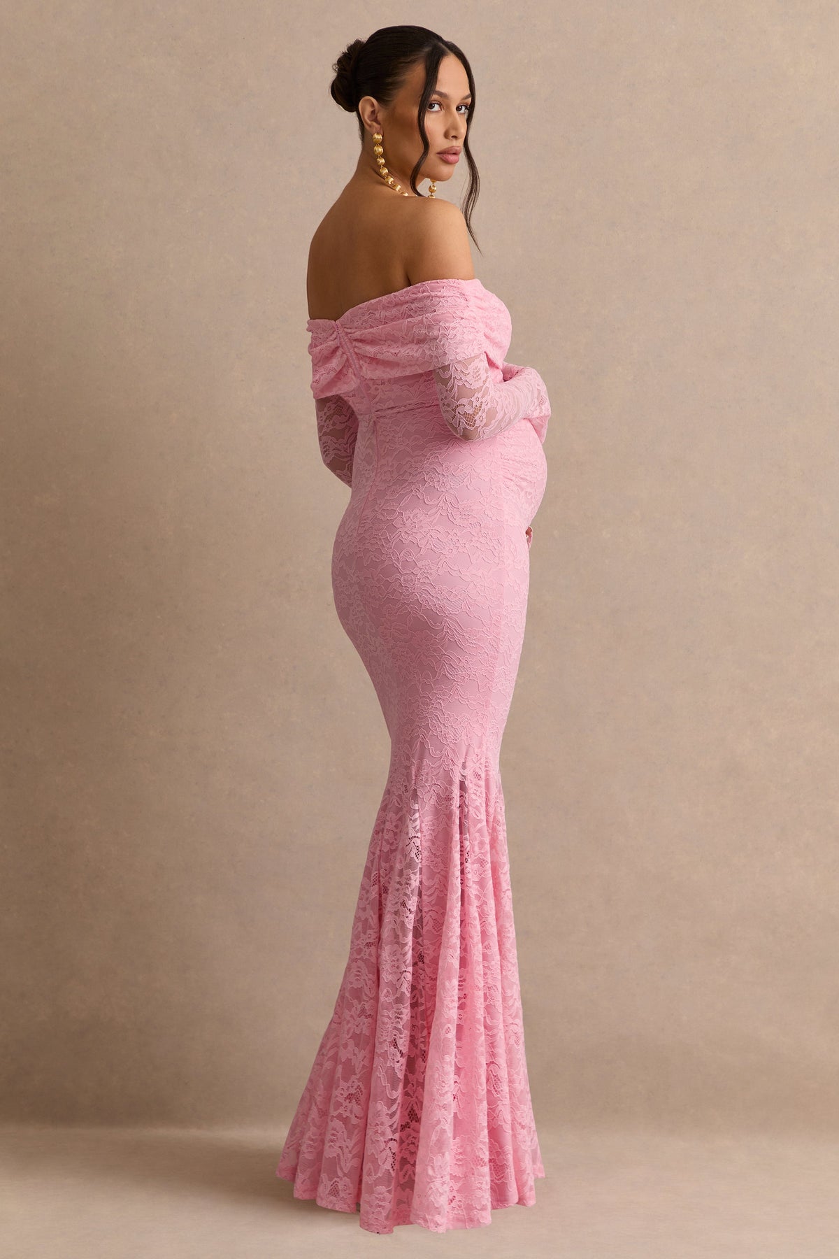 ECM_HR_CL138486081  - Valleria Light Pink Lace Bardot-Neck Maternity Maxi Dress7.jpg