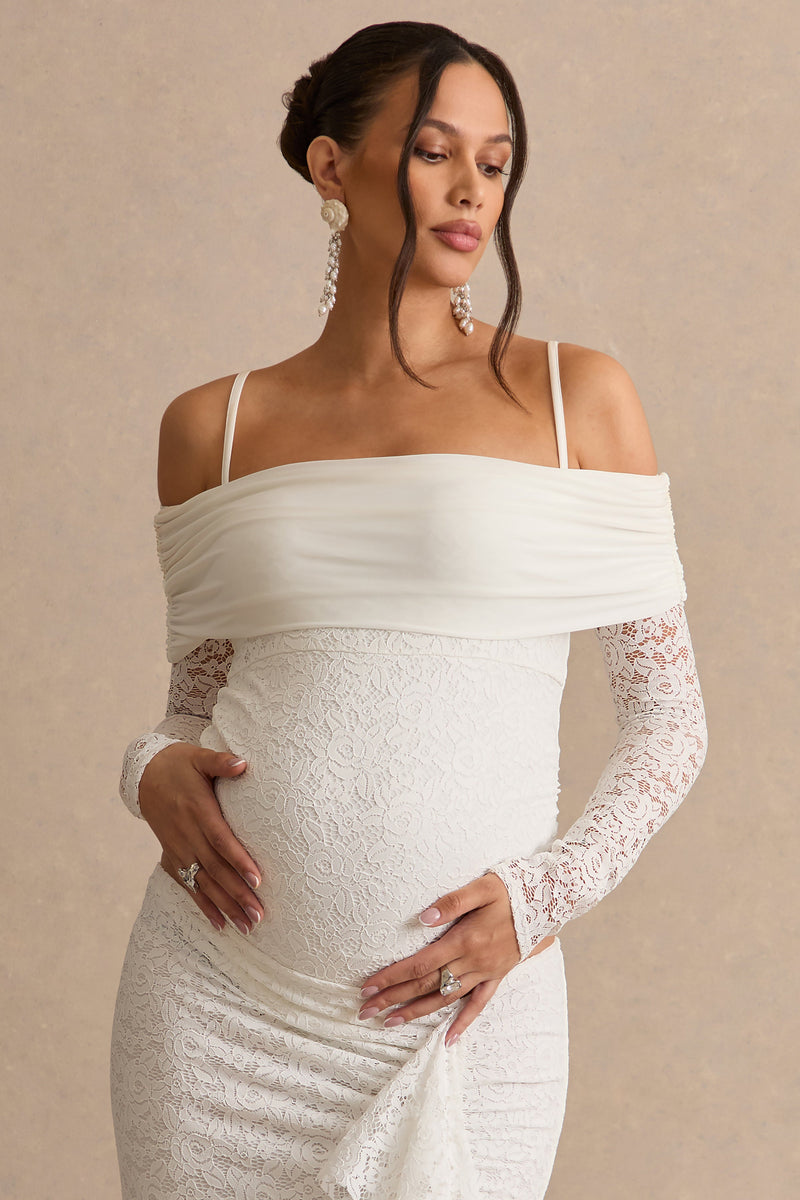ECM_HR_CL138515111---Delmara-_-Cream-Lace-Maternity-Maxi-Skirt-With-Gathered-Detailing-+-CL138514111---Delmara-_-Cream-Lace-Bardot-Neck-Maternity-Bodysuit7.jpg