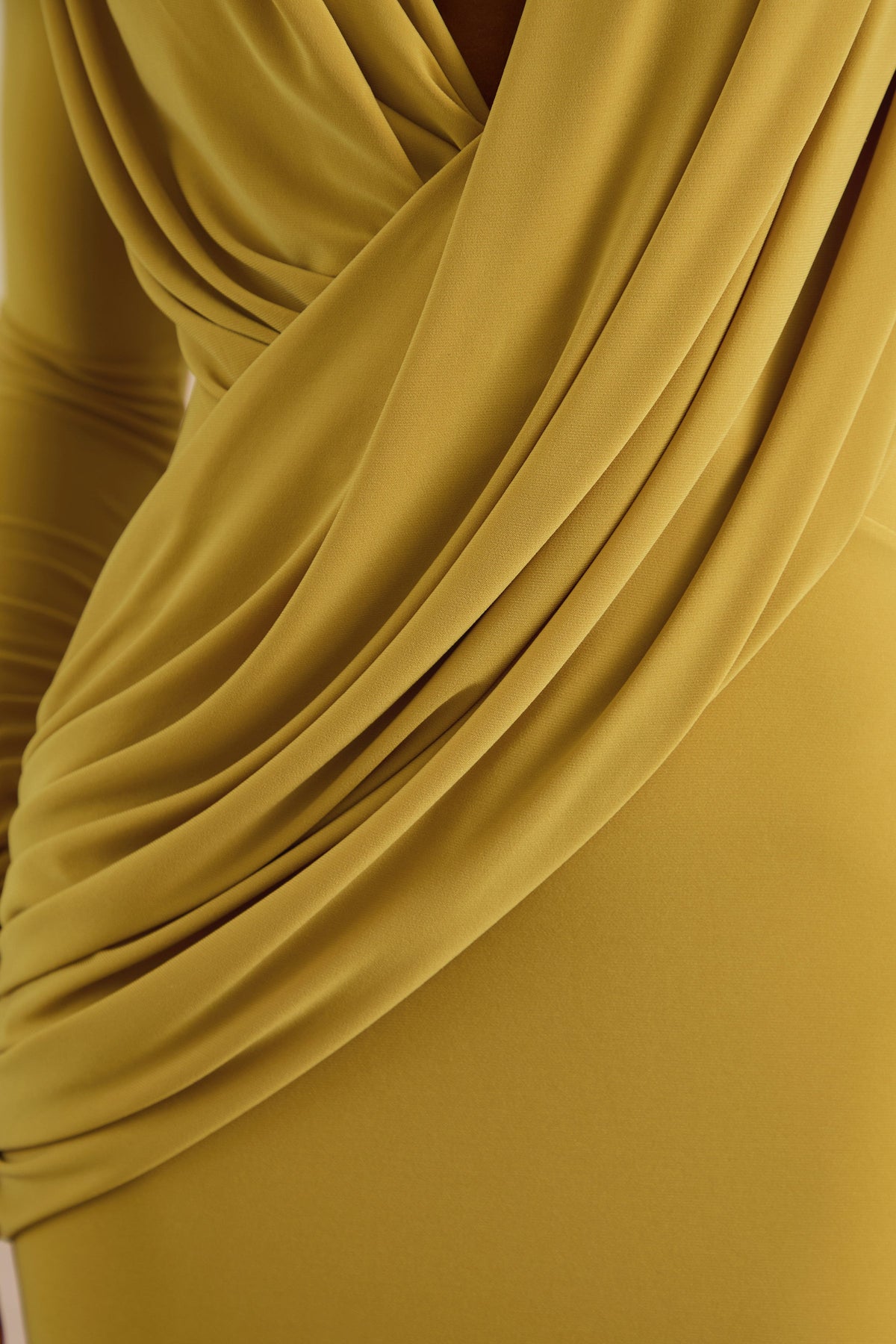 ECM_HR_CL138709122 - Azmina Mustard V-Neck Maxi Dress With Draped Detailing4.jpg