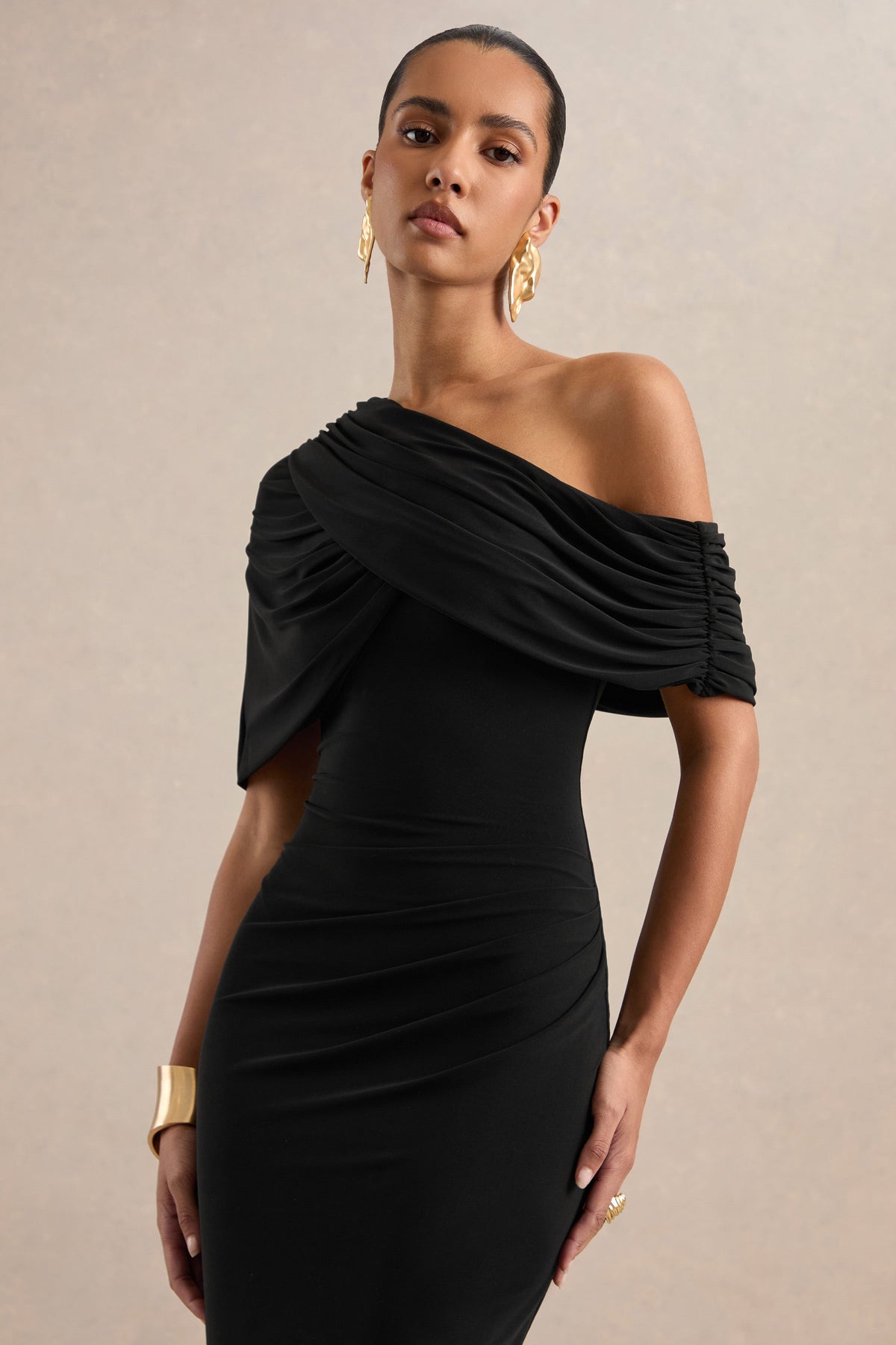 ECM_HR_CL138816001 - Solenne - Black One Shoulder Maxi Dress with Cape Detailing3.jpg