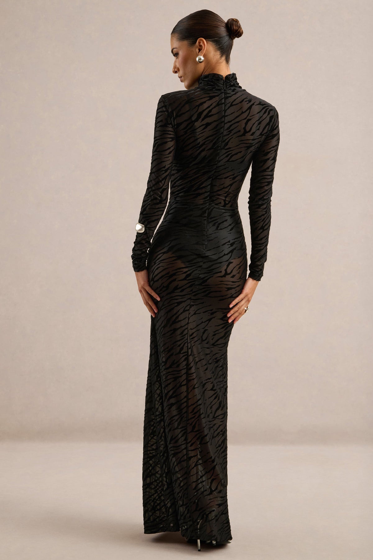 ECM_HR_CL138899001 - Ada | Black Velvet Mesh Zebra Long Sleeve Maxi Dress4.jpg